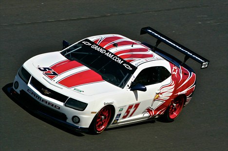 Jan Magnussen og Ronnie Bremer skal køre denne Chevrolet Camaro GT.R #57 fra Stevenson Motorsport til 24 timers løbet på Daytona, Florida.